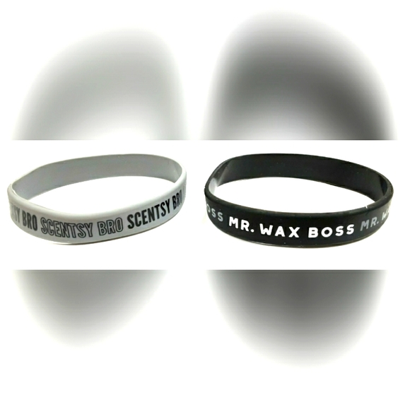 Scentsy Mr. Wax Boss ~ Scentsy Bro Silicone Bracelet Set - Picture 1 of 2